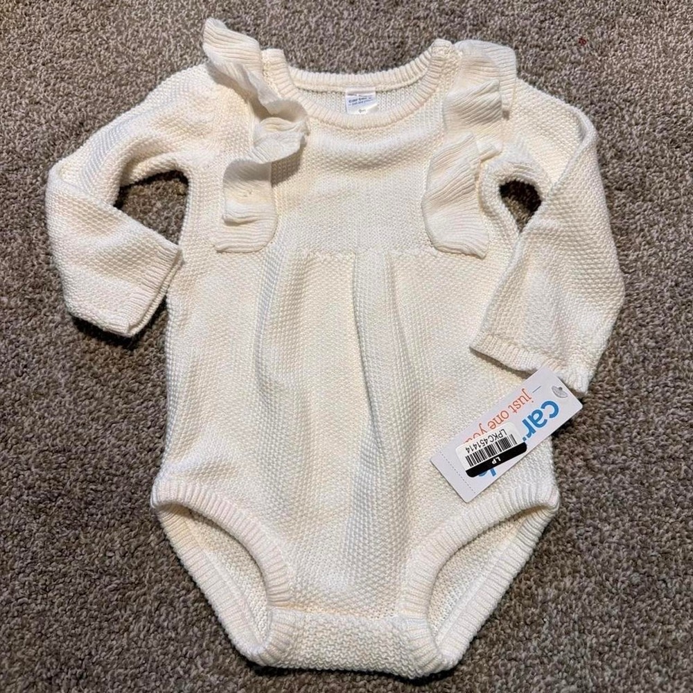 Carter's cream knit one piece